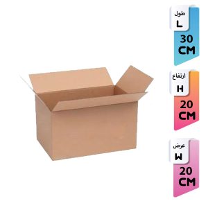 کارتن پستی بدون چاپ سایز 4 سه لایه