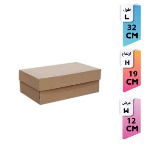 کارتن کفش مردانه بدون چاپ